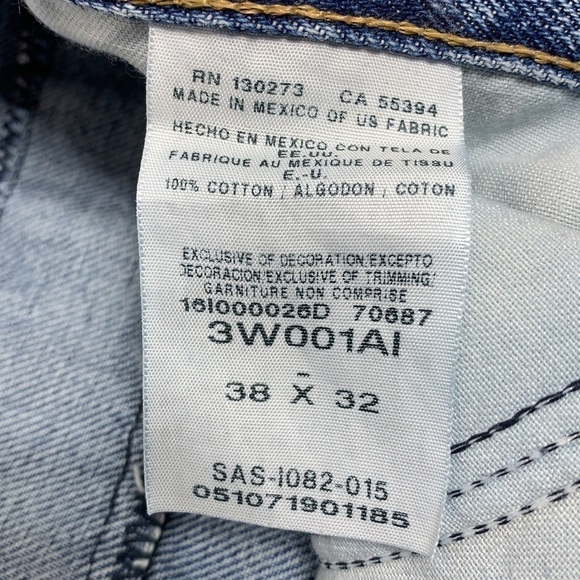 MEN’S Wrangler Riggs Workwear Blue Carpenter Jeans size 38 x 32 - Picture 10 of 10